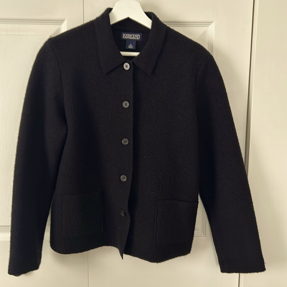 Lands End boiled wool jacket